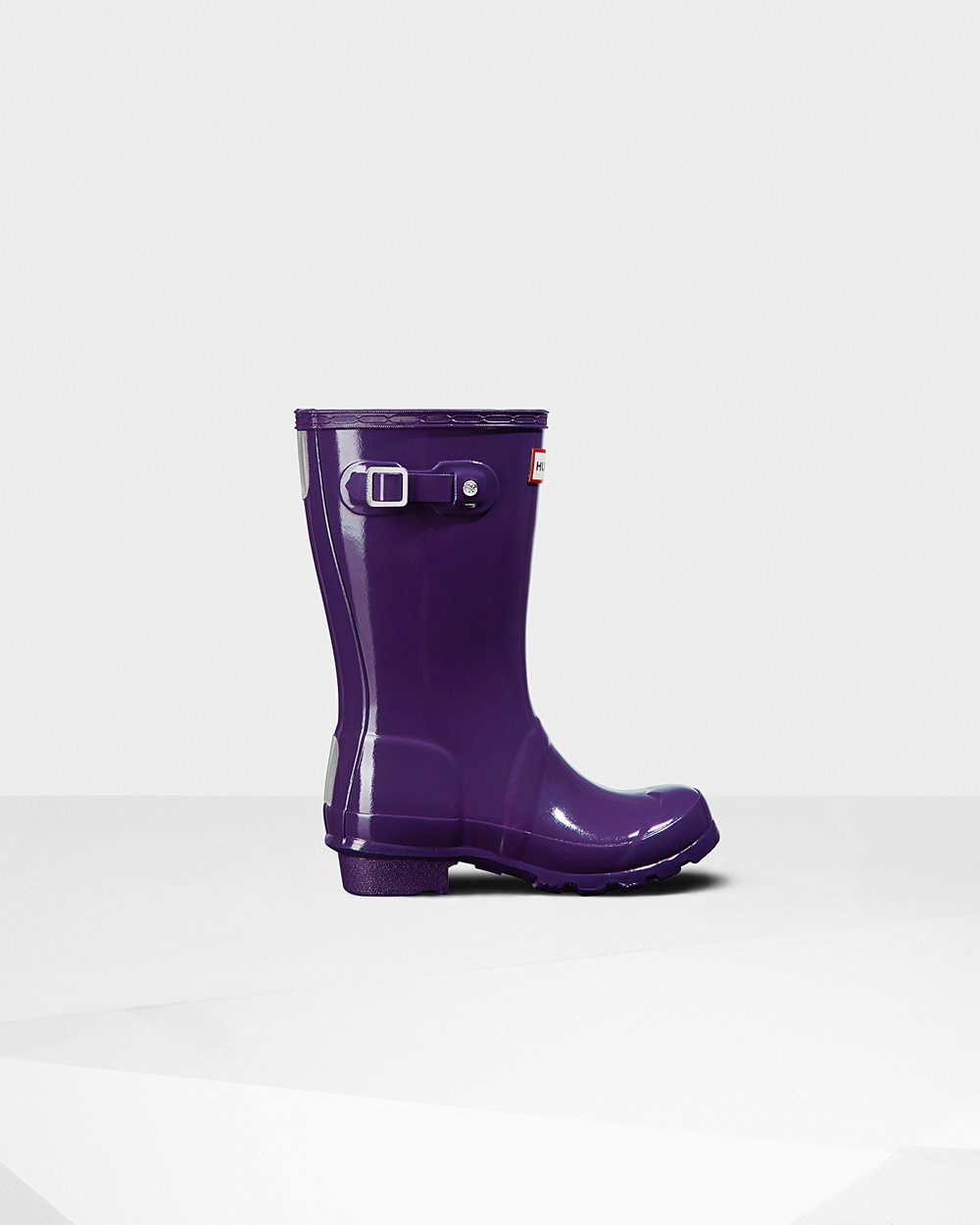 Botas De Agua Hunter Niños Original Big Gloss - Azules Moradas - Argentina 0897WQARK